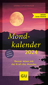 Kartonierter Einband Mondkalender 2024 von Andrea Lutzenberger