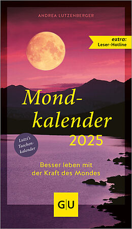 Kartonierter Einband Mondkalender 2025 von Andrea Lutzenberger