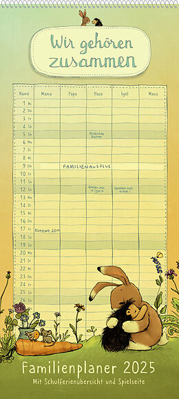 Kalender Wir gehören zusammen - Familienplaner 2025 von Michael Engler