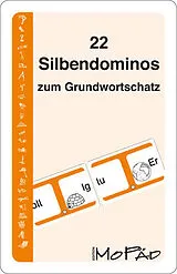 22 Silbendominos zum Grundwortschatz (Kartenspiel) Spiel