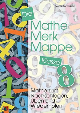 Kartonierter Einband Die Mathe-Merk-Mappe Klasse 8 von Renate Bahrenberg
