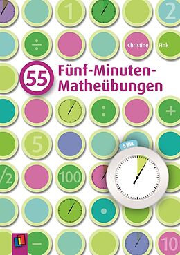 Couverture cartonnée 55 Fünf-Minuten-Matheübungen de Christine Fink