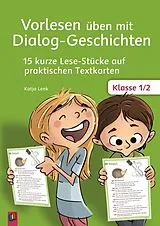 Textkarten / Symbolkarten Vorlesen üben mit Dialog-Geschichten Klasse 1/2 von Katja Lenk