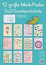 Fester Einband 12 große Merk-Poster DaZ-Grundwortschatz von Redaktionsteam Verlag an der Ruhr