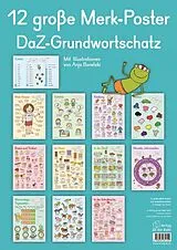 Fester Einband 12 große Merk-Poster DaZ-Grundwortschatz von Redaktionsteam Verlag an der Ruhr