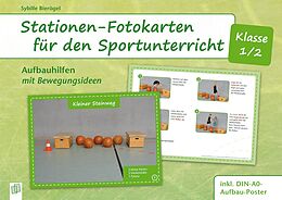 Textkarten / Symbolkarten Stationen-Fotokarten für den Sportunterricht  Klasse 1/2 von Sybille Bierögel