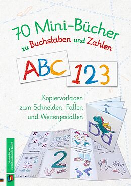 Kartonierter Einband 70 Mini-Bücher zu Buchstaben und Zahlen von Redaktionsteam Verlag an der Ruhr