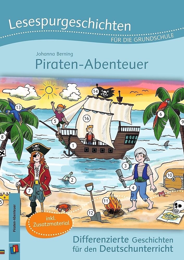 Lesespurgeschichten für die Grundschule  Piraten-Abenteuer