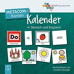 Textkarten / Symbolkarten METACOM-Karten: Kalender in Deutsch und Englisch von 