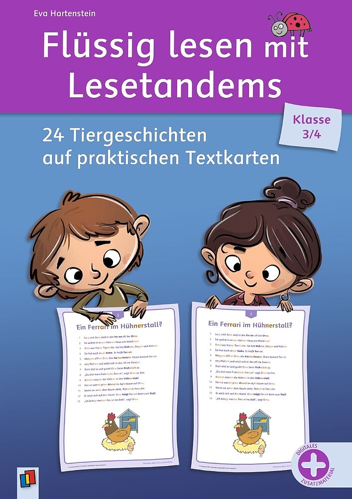 Flüssig lesen mit Lesetandems  24 Tiergeschichten, Klasse 3/4