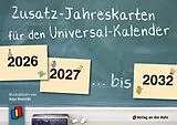 Textkarten / Symbolkarten Zusatz-Jahreskarten 2026 2032 für den Universal-Kalender von