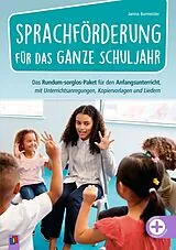 Kartonierter Einband Sprachförderung für das ganze Schuljahr von Janina Burmeister