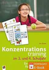 E-Book (pdf) Konzentrationstraining im 3. und 4. Schuljahr von Uta Stücke