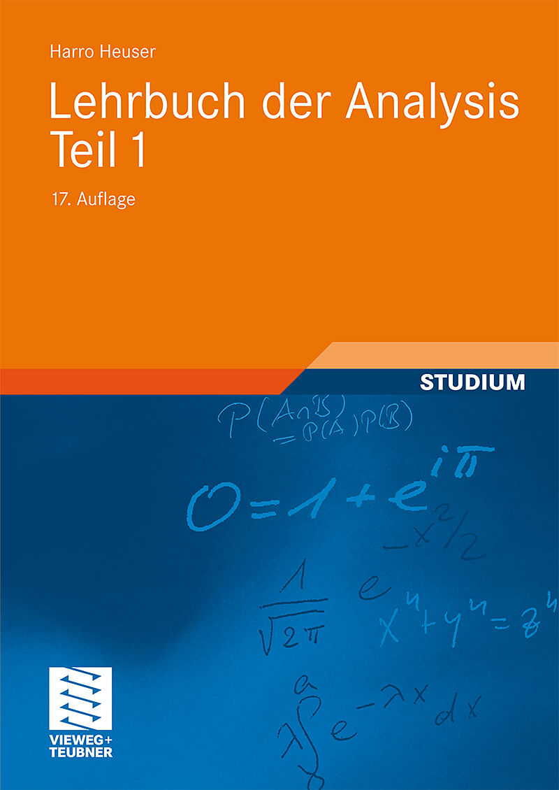 Lehrbuch der Analysis. Teil 1