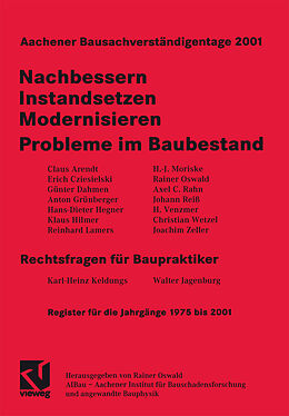 E-Book (pdf) Aachener Bausachverständigentage 2001 von 