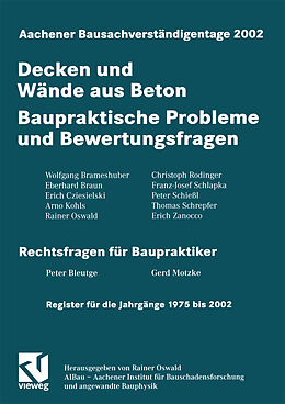 E-Book (pdf) Aachener Bausachverständigentage 2002 von 