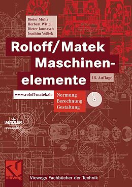 E-Book (pdf) Roloff/Matek Maschinenelemente von Dieter Muhs, Herbert Wittel, Dieter Jannasch