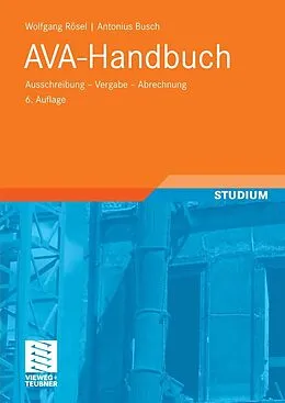 E-Book (pdf) AVA-Handbuch von Wolfgang Rösel, Antonius Busch