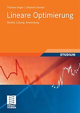 E-Book (pdf) Lineare Optimierung von Thomas Unger, Stephan Dempe