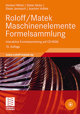 E-Book (pdf) Roloff/Matek Maschinenelemente Formelsammlung von Herbert Wittel, Dieter Muhs, Dieter Jannasch