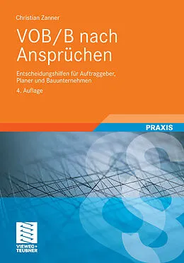 E-Book (pdf) VOB/B nach Ansprüchen von Christian Zanner