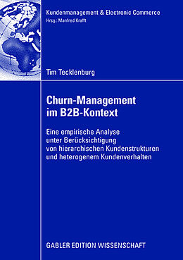 Kartonierter Einband Churn-Management im B2B-Kontext von Tim Tecklenburg