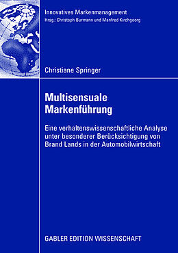 Kartonierter Einband Multisensuale Markenführung von Christiane Springer