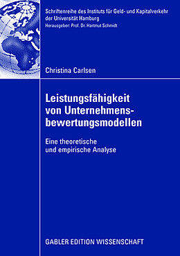 Kartonierter Einband Leistungsfähigkeit von Unternehmensbewertungsmodellen von Christina Carlsen