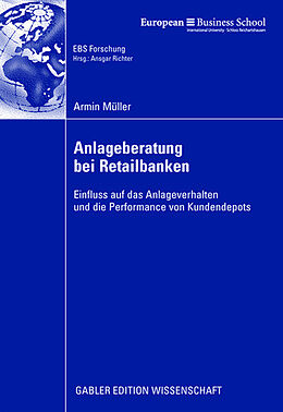 Kartonierter Einband Anlageberatung bei Retailbanken von Armin Müller