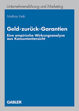 Kartonierter Einband Geld-zurück-Garantien von Matthias Vieth