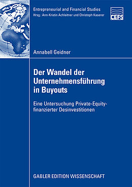 Kartonierter Einband Der Wandel der Unternehmensführung in Buyouts von Annabell Geidner