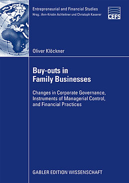 Couverture cartonnée Buy-outs in Family Businesses de Oliver Klöckner