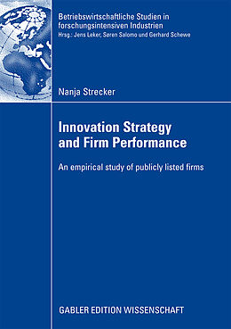 Kartonierter Einband Innovation Strategy and Firm Performance von Nanja Strecker