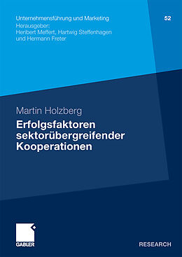 Kartonierter Einband Erfolgsfaktoren sektorübergreifender Kooperationen von Martin Holzberg