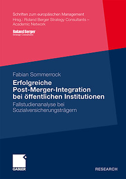 Kartonierter Einband Erfolgreiche Post-Merger-Integration bei öffentlichen Institutionen von Fabian Sommerrock