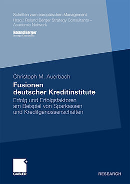 Kartonierter Einband Fusionen deutscher Kreditinstitute von Christoph Auerbach