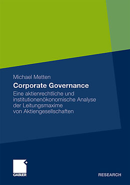 Kartonierter Einband Corporate Governance von Michael Metten