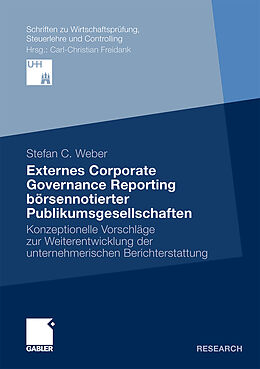 Kartonierter Einband Externes Corporate Governance Reporting börsennotierter Publikumsgesellschaften von Stefan Weber