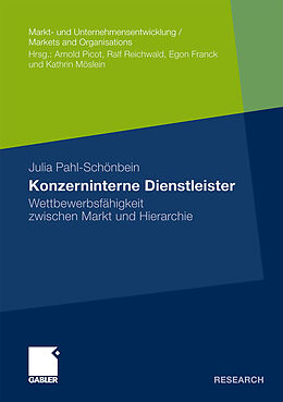 Kartonierter Einband Konzerninterne Dienstleister von Julia Pahl-Schönbein