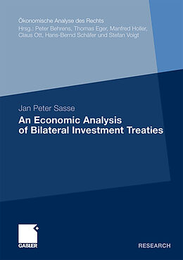 Couverture cartonnée An Economic Analysis of Bilateral Investment Treaties de Jan Peter Sasse