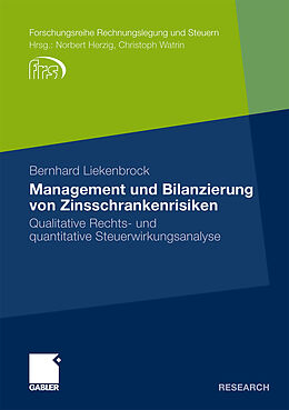 Kartonierter Einband Management und Bilanzierung von Zinsschrankenrisiken von Bernhard Liekenbrock