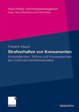 Kartonierter Einband Strafverhalten von Konsumenten von Frederik Meyer