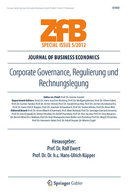 Kartonierter Einband Corporate Governance, Regulierung und Rechnungslegung von 