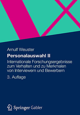 Kartonierter Einband Personalauswahl II von Arnulf Weuster