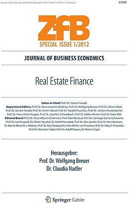 E-Book (pdf) Real Estate Finance von Wolfgang Breuer, Claudia Nadler
