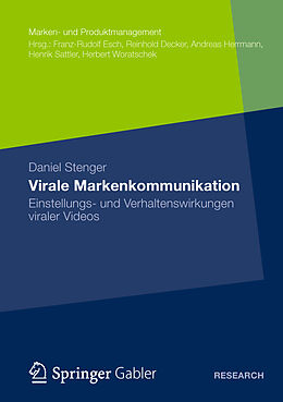 Kartonierter Einband Virale Markenkommunikation von Daniel Stenger