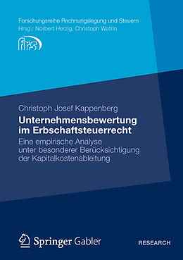 Kartonierter Einband Unternehmensbewertung im Erbschaftsteuerrecht von Christoph Josef Kappenberg