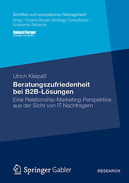 Kartonierter Einband Beratungszufriedenheit bei B2B-Lösungen von Ulrich Kleipaß