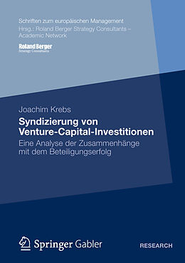 Kartonierter Einband Syndizierung von Venture-Capital-Investitionen von Joachim Krebs
