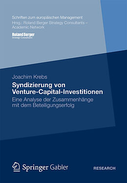 E-Book (pdf) Syndizierung von Venture-Capital-Investitionen von Joachim Krebs